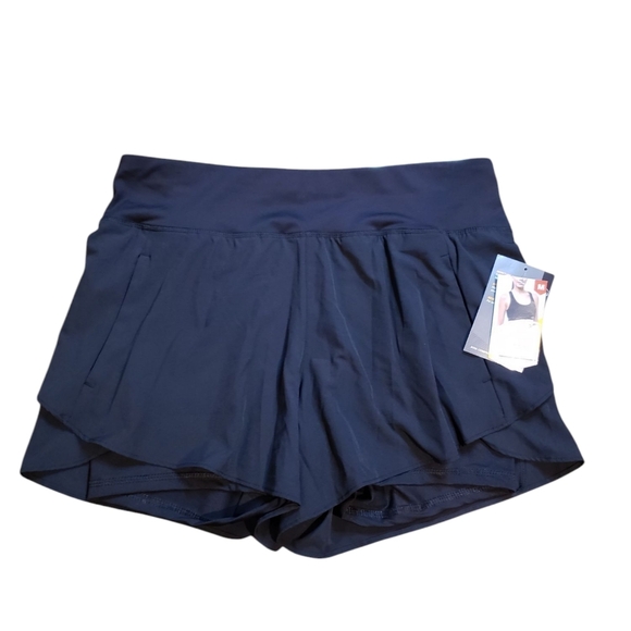 Avia Black Flutter Shorts With Compression Shorts Medium - Picture 1 of 5